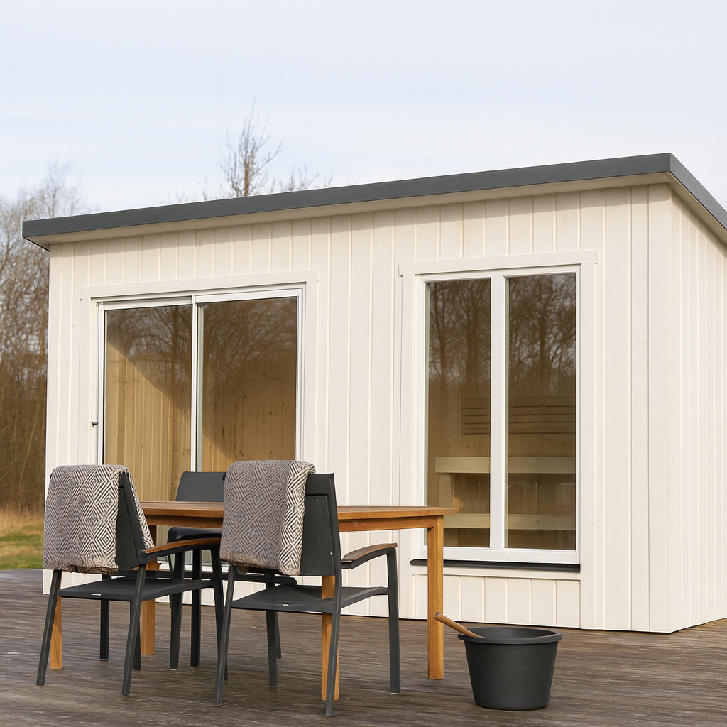 fristående isolerad bastu