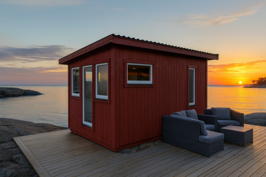 Bastu för rekreation, vila och värme