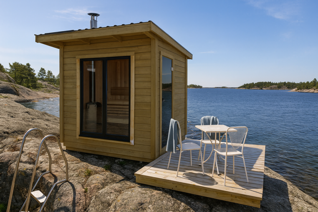 Bastu utan relaxavdelning