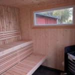 bastu med våtrumsmatta
