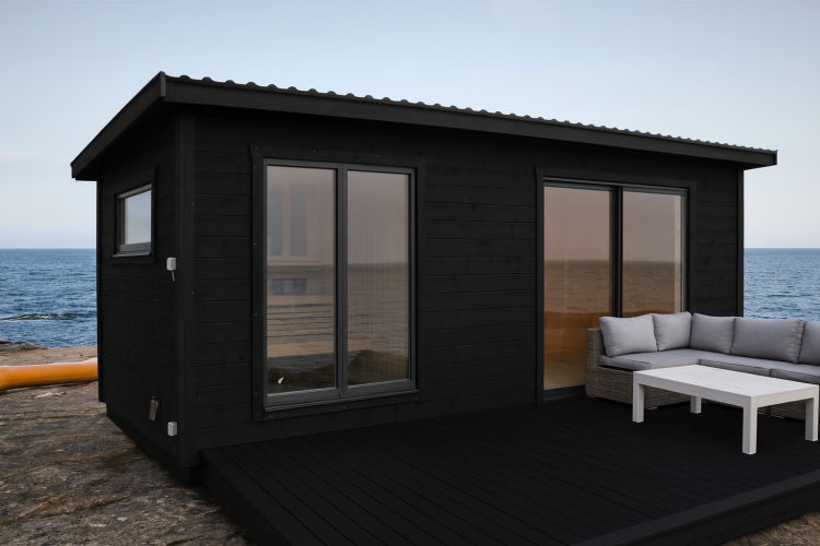 Snygg och funktionell bastu