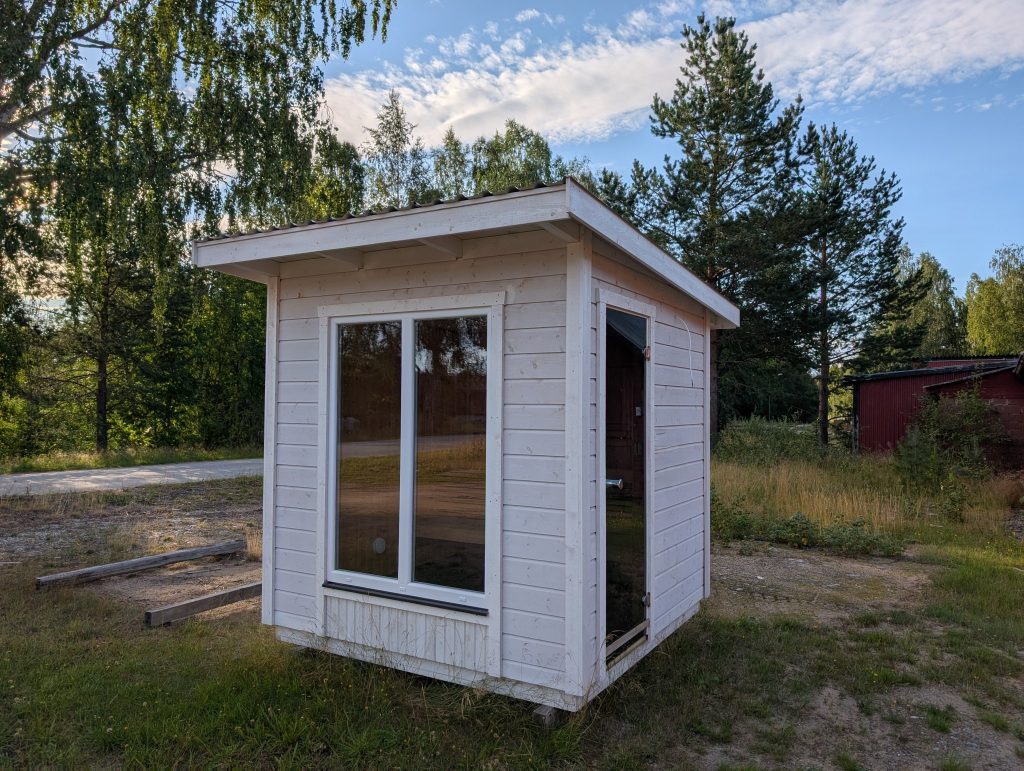 liten bastu för utomhusbruk