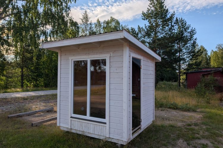 liten bastu för utomhusbruk