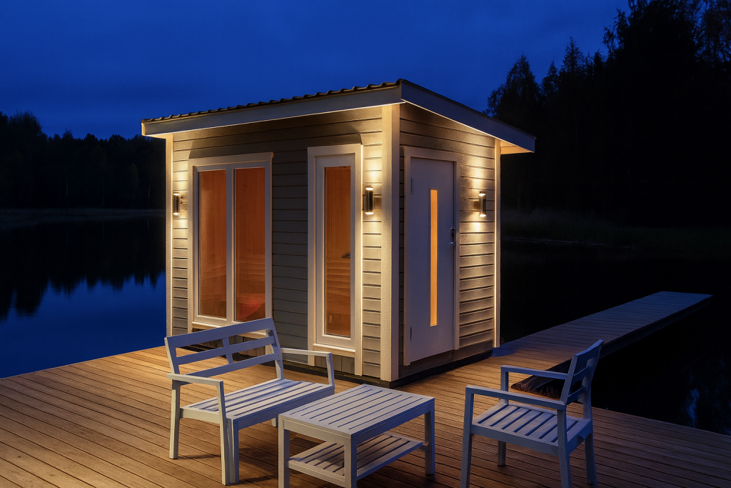 bastu med litet förrum