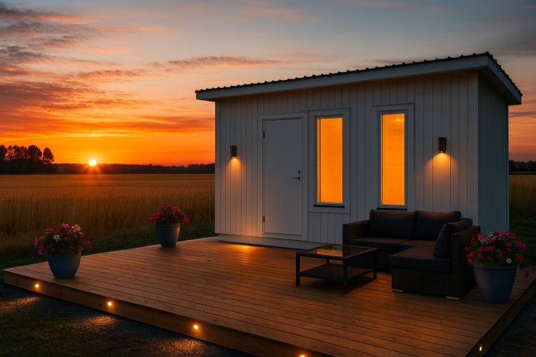 Friggebod med klick golv