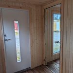 Bastustuga med litet relaxrum